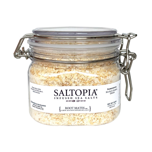 Garlic & Onion Salt: ROOT MATES 16oz