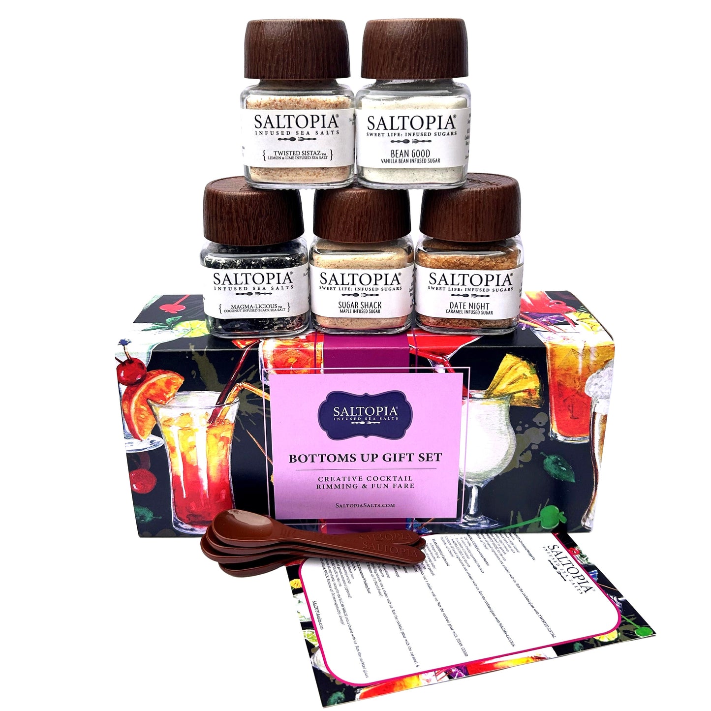Cocktail & Bartenders Gift Set: BOTTOMS UP