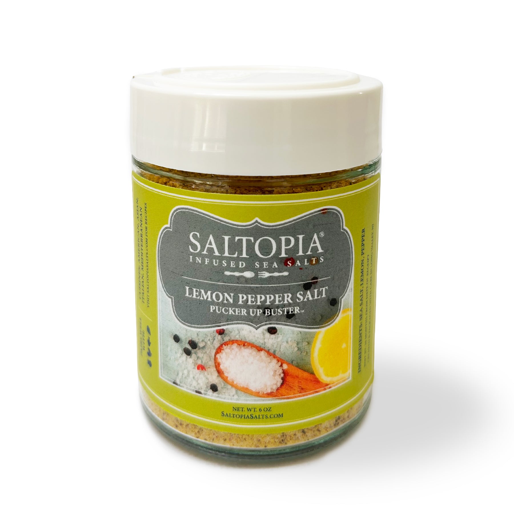 Lemon Pepper Seasoning – SALTOPIA Infused Sea Salts