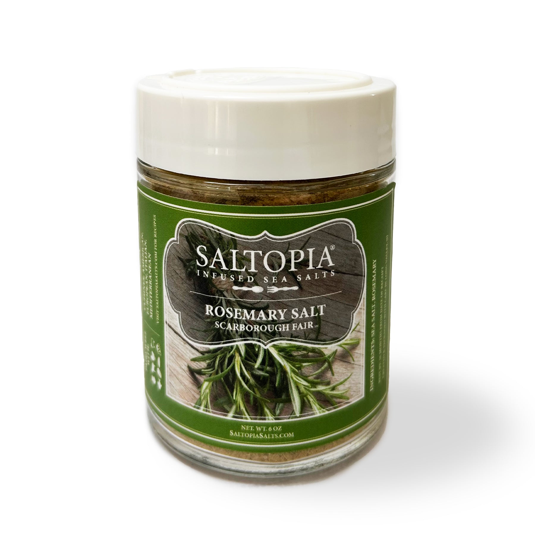 Rosemary Salt: Scarborough Fair - Real Rosemary Infused Sea Salt