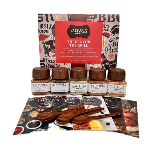 Best Grilling Salts 5 Jar Gift Set: THRILLS FOR THE GRILL