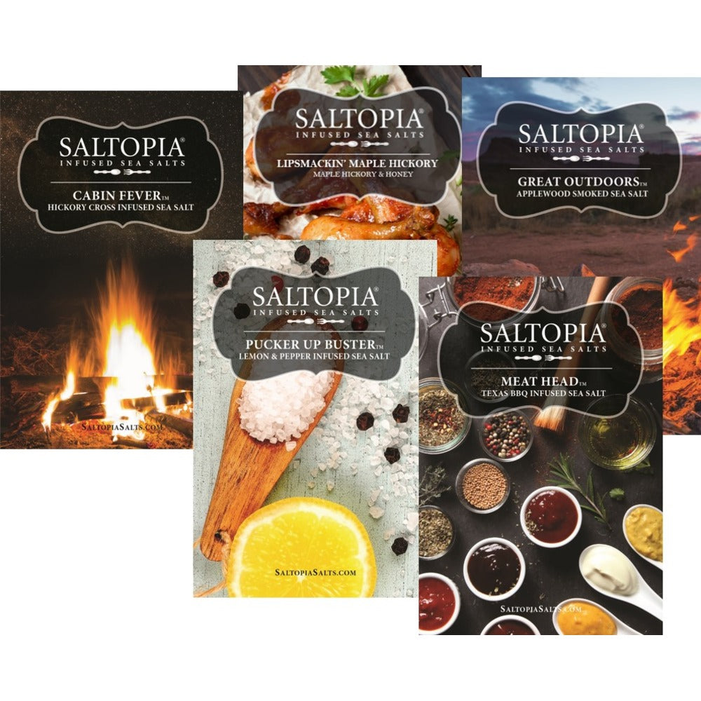 Best Grilling Salts 5 Jar Gift Set: THRILLS FOR THE GRILL
