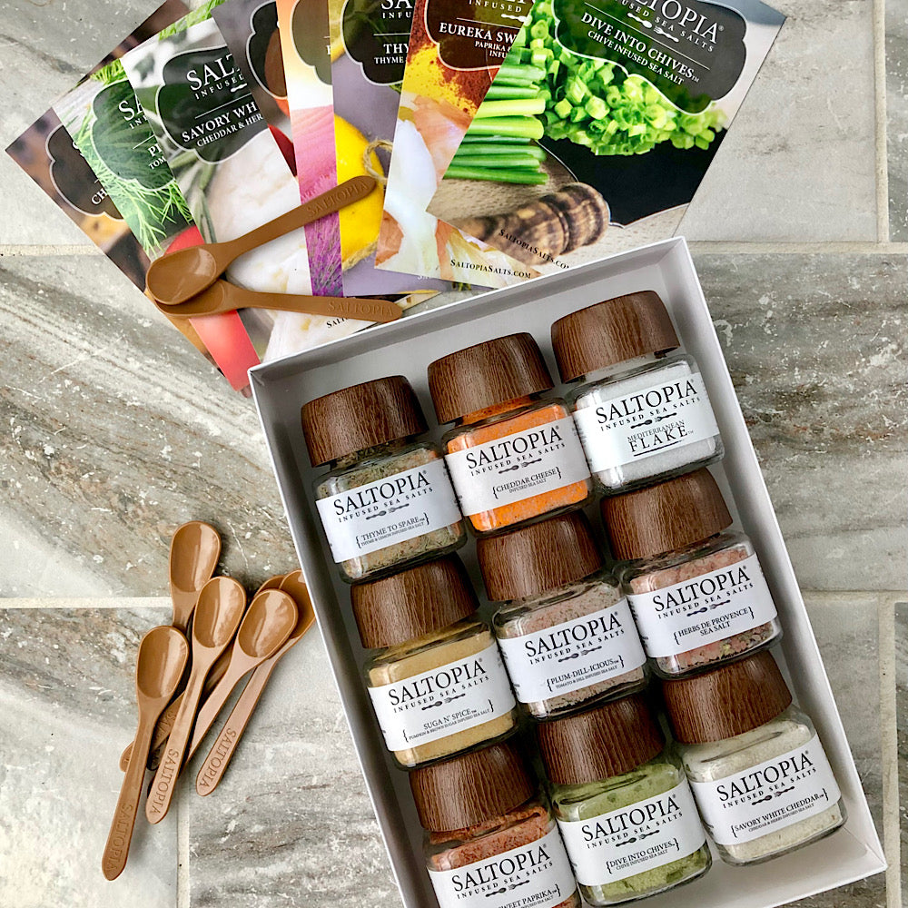 Ultimate Veggie Lover Salts 28 Piece Gift Set: PEAS ROOT for CHOY