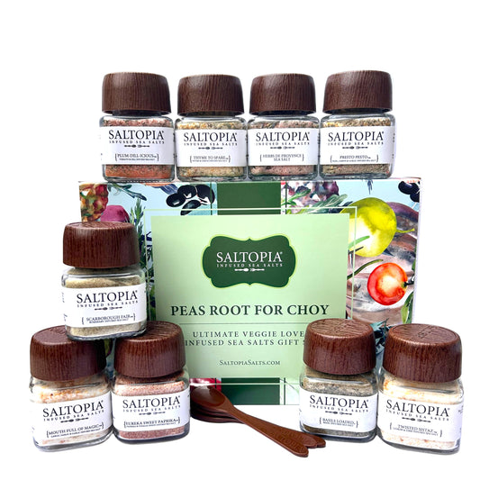 Ultimate Veggie Lover Salts 28 Piece Gift Set: PEAS ROOT for CHOY