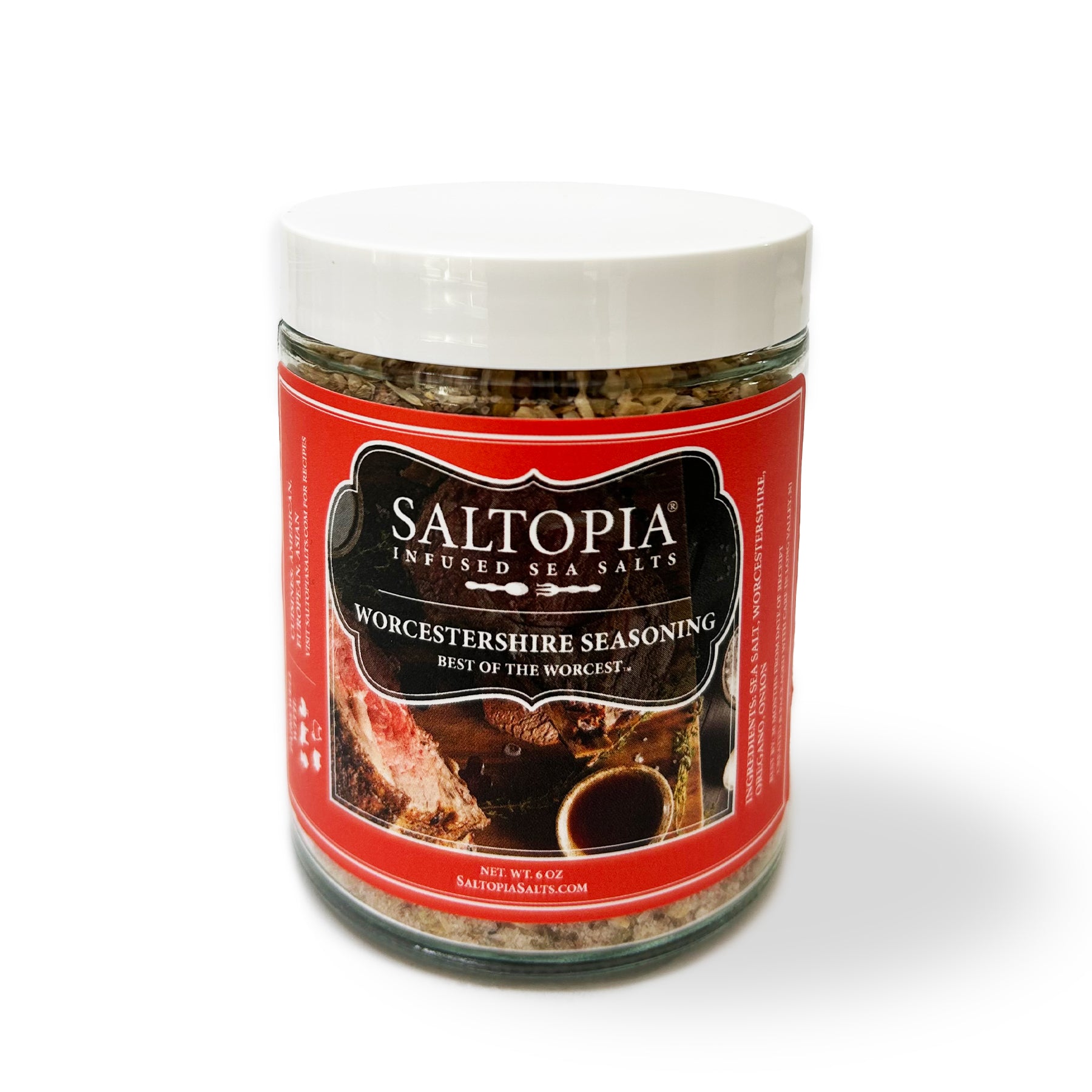 Worcestershire Salt: BEST OF THE WORCEST – SALTOPIA Infused Sea Salts