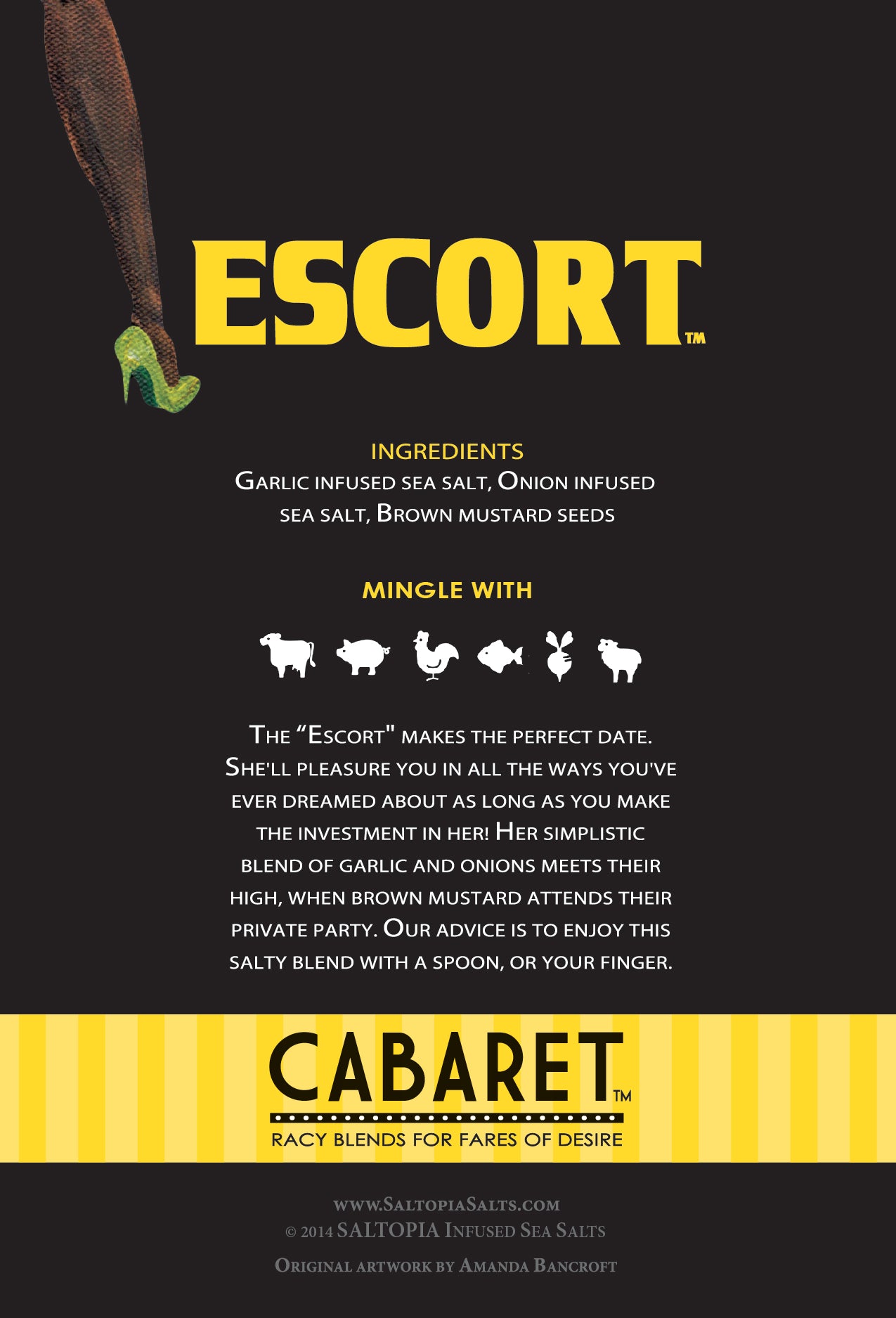 Mustard, Garlic & Onion Salt: Escort Salt