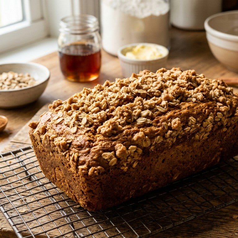 Maple Streusel Pumpkin Bread