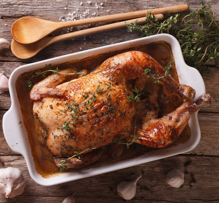 Perfectly roasted brined turkey for Thanksgiving dinner using SALTOPIA award-winning poultry brine