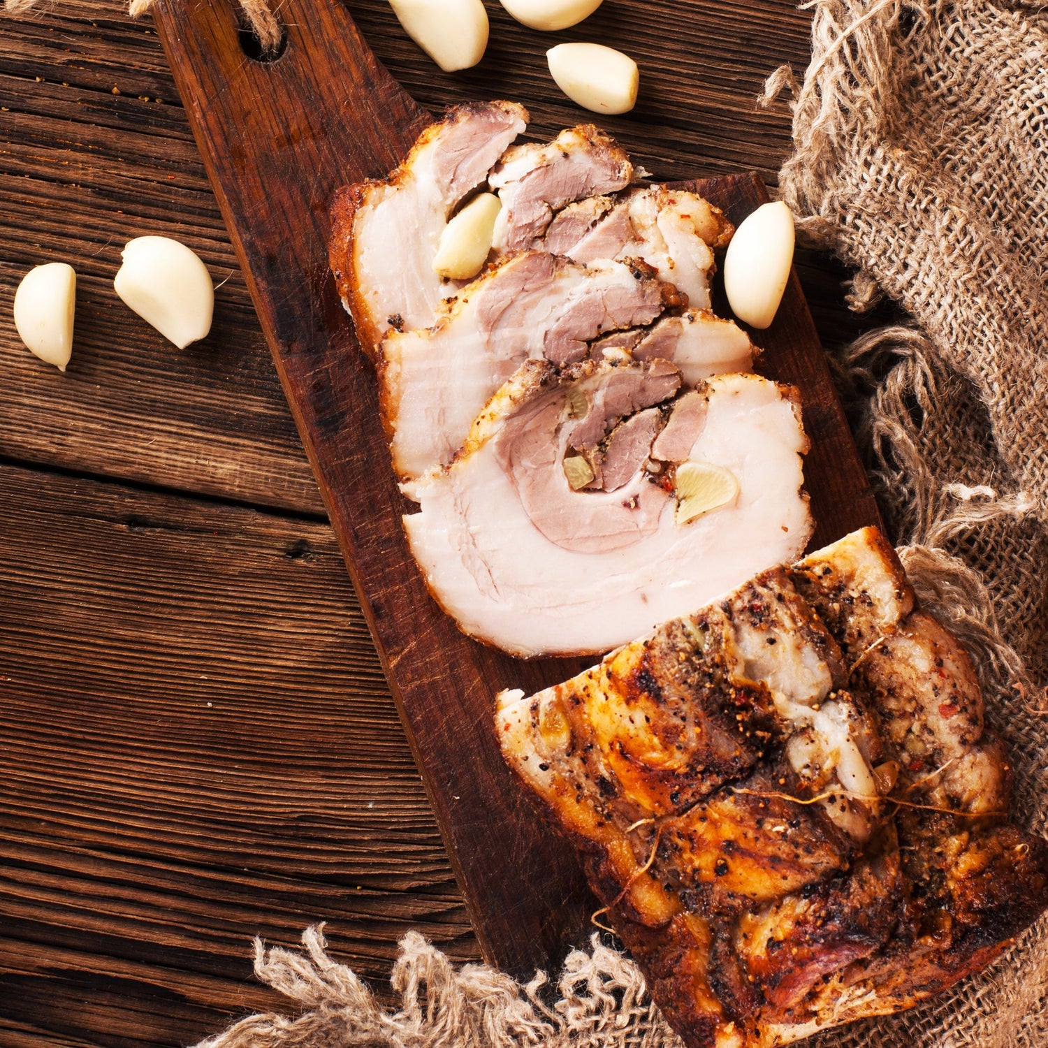 Maple Glazed Pork Loin with Garlic Salt & Apple Cider Glaze