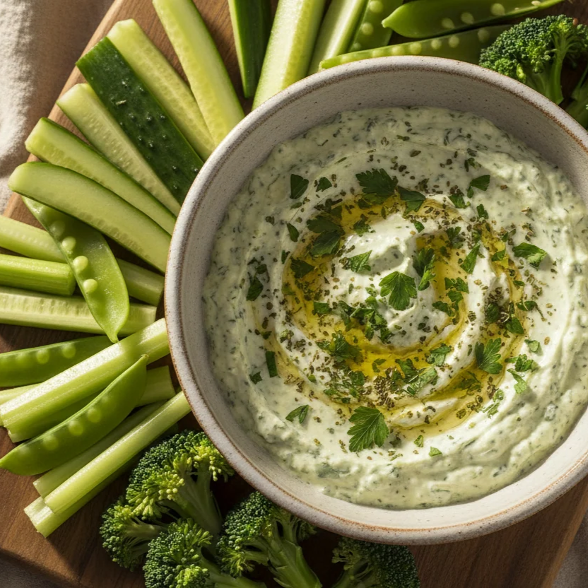 Garlic & Herbs Dip with Vegetables