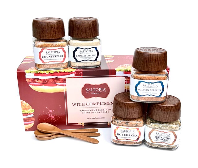 WITH COMPLIMENTS (condiment inspired salts)