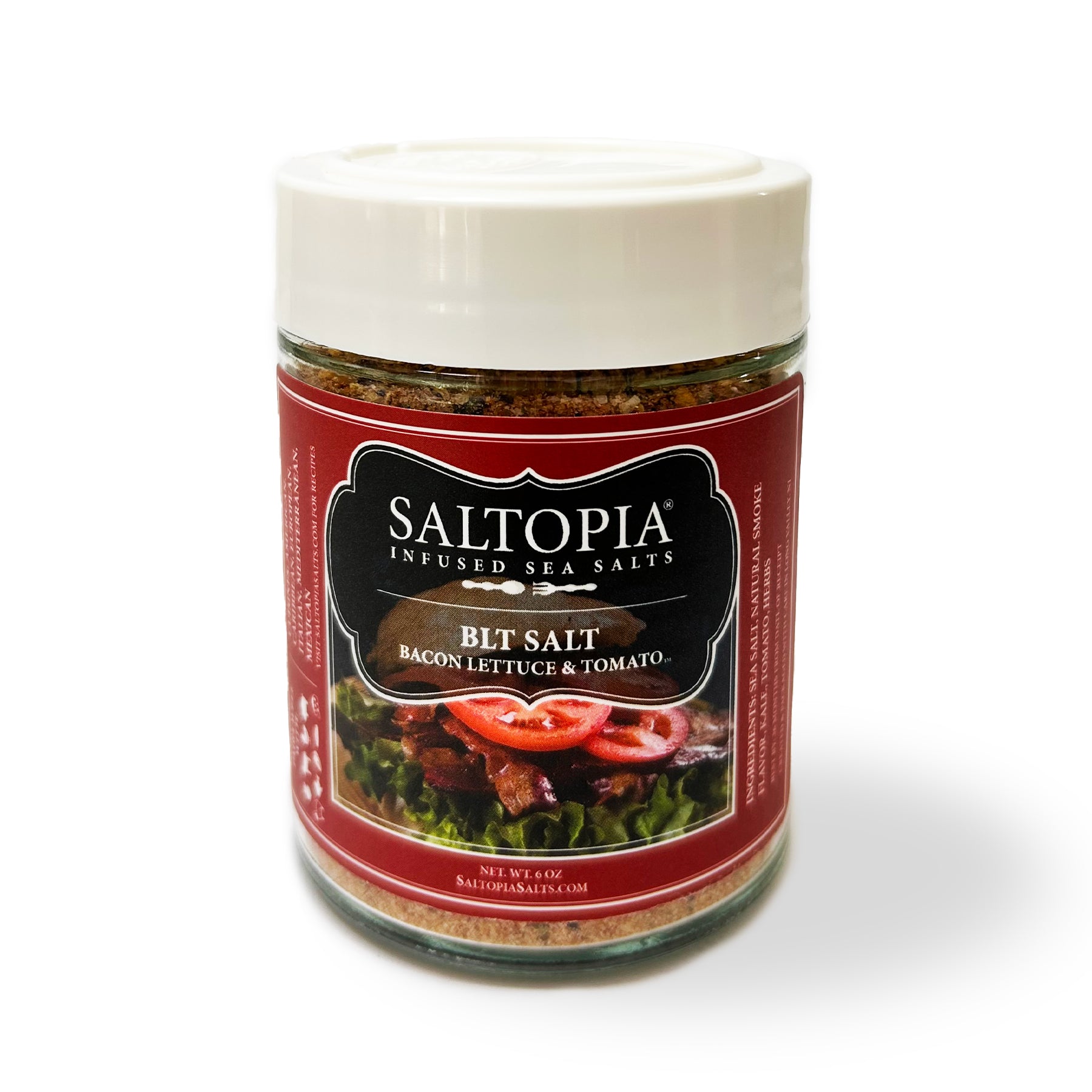 BLT Salt: Bacon. Lettuce, Tomato