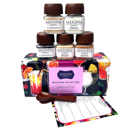 Cocktail & Bartenders Gift Set: BOTTOMS UP