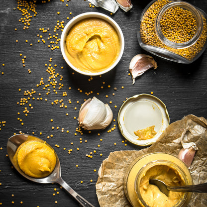 Mustard, Garlic & Onion Salt: Escort Salt