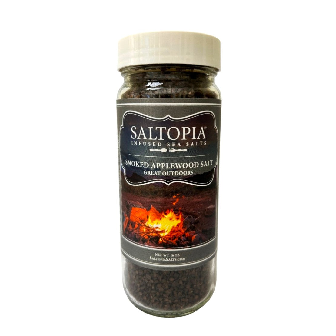Smoked Applewood Salt: GREAT OUTDOORS 16oz