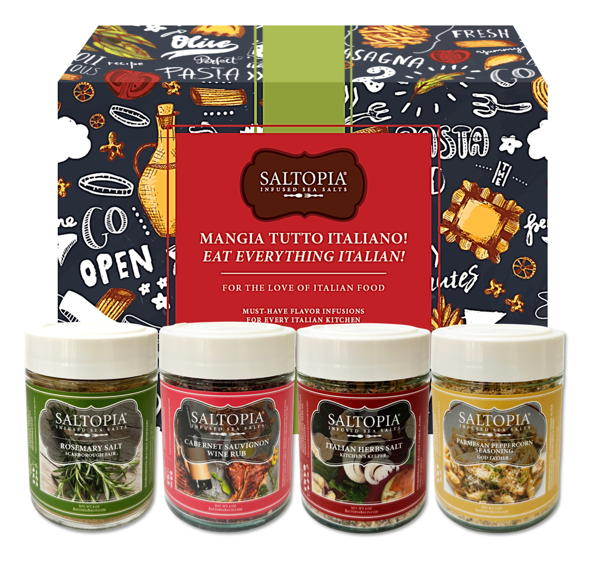 Italian Food Lovers Gift Set: MANGIA TUTTO ITALIANO