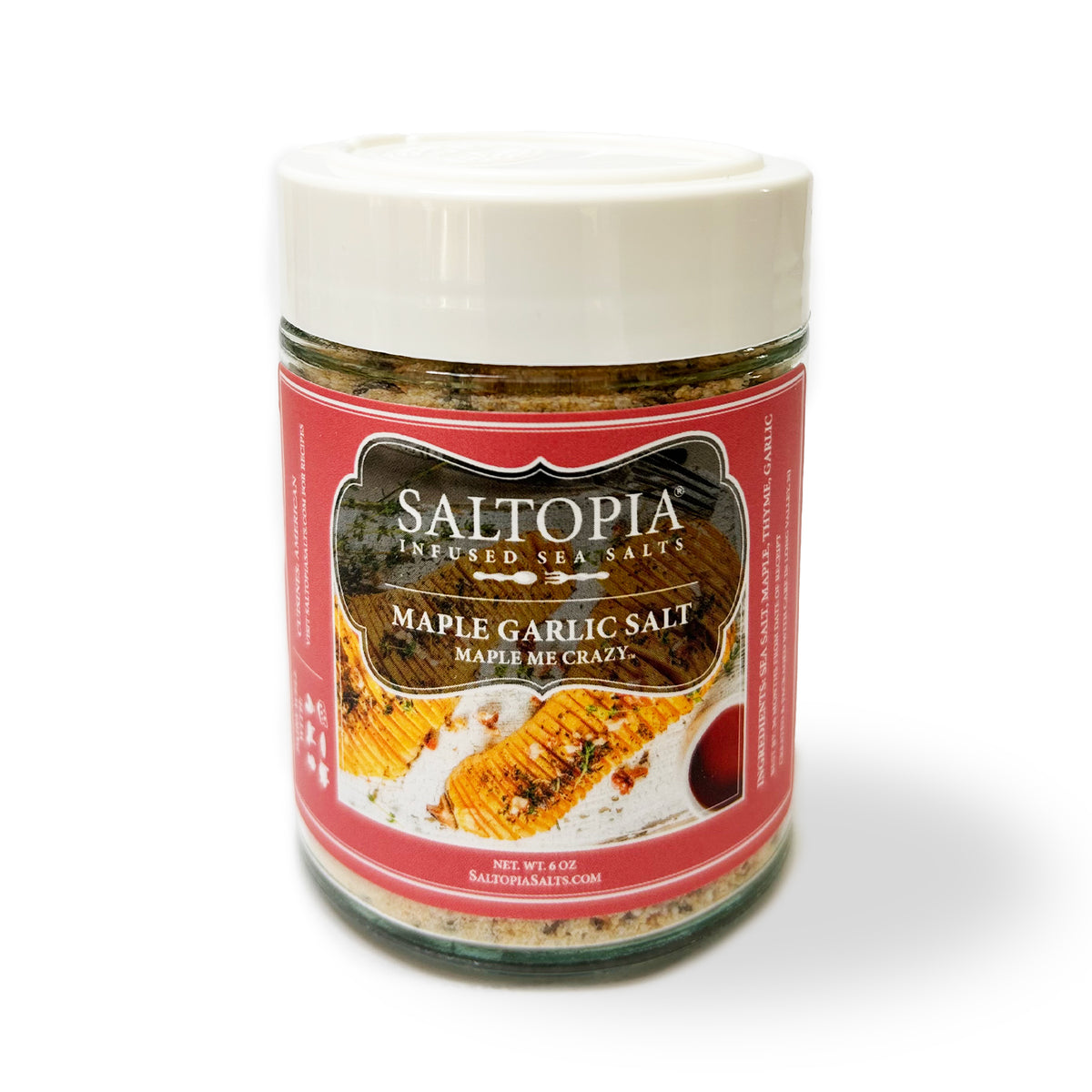 Maple Salt Maple Garlic & Thyme Salt - MAPLE ME CRAZY Sweet Savory Infused Salt ...