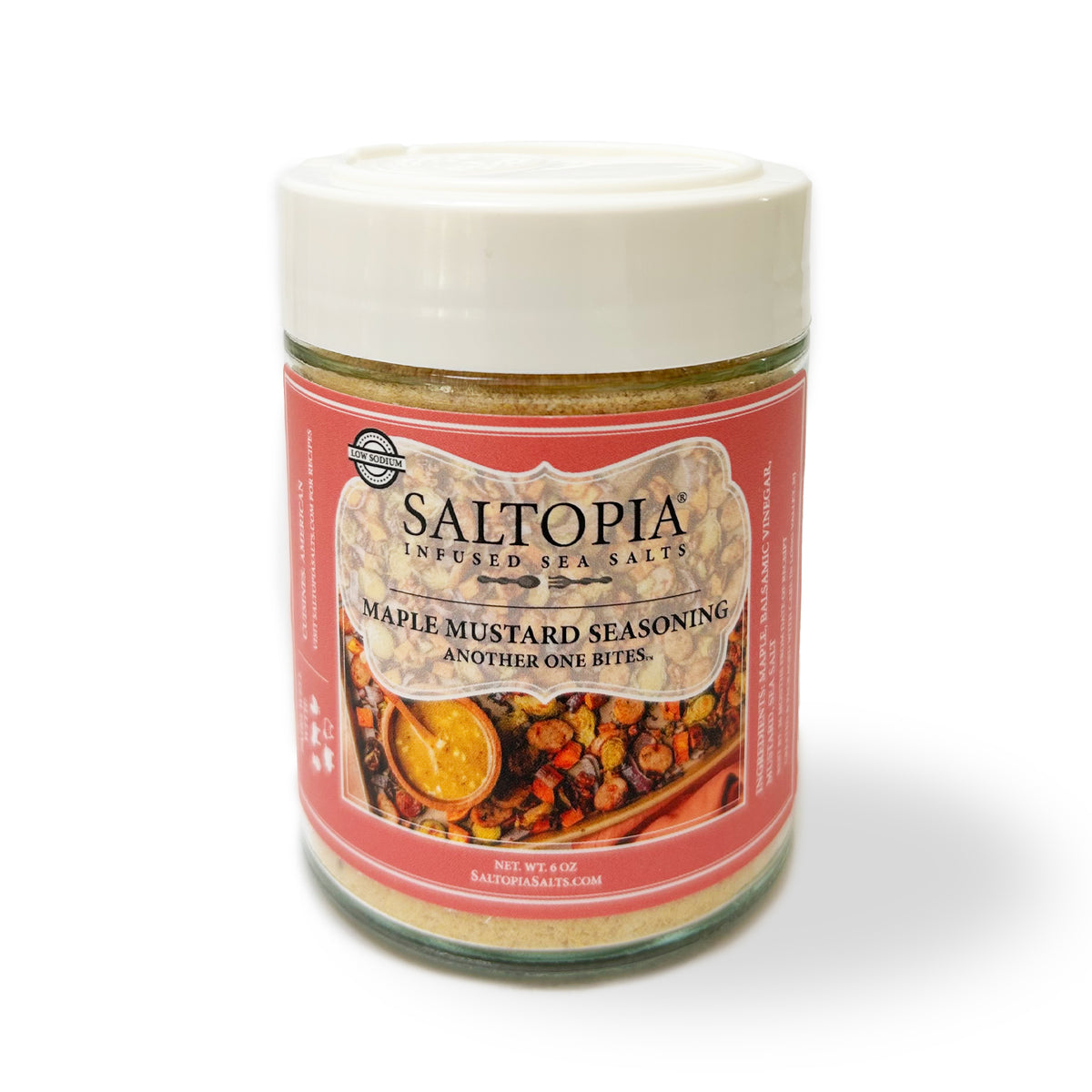 Maple Salt Low Sodium Maple Mustard Seasoning | ANOTHER ONE BITES | SALTOPIA ...