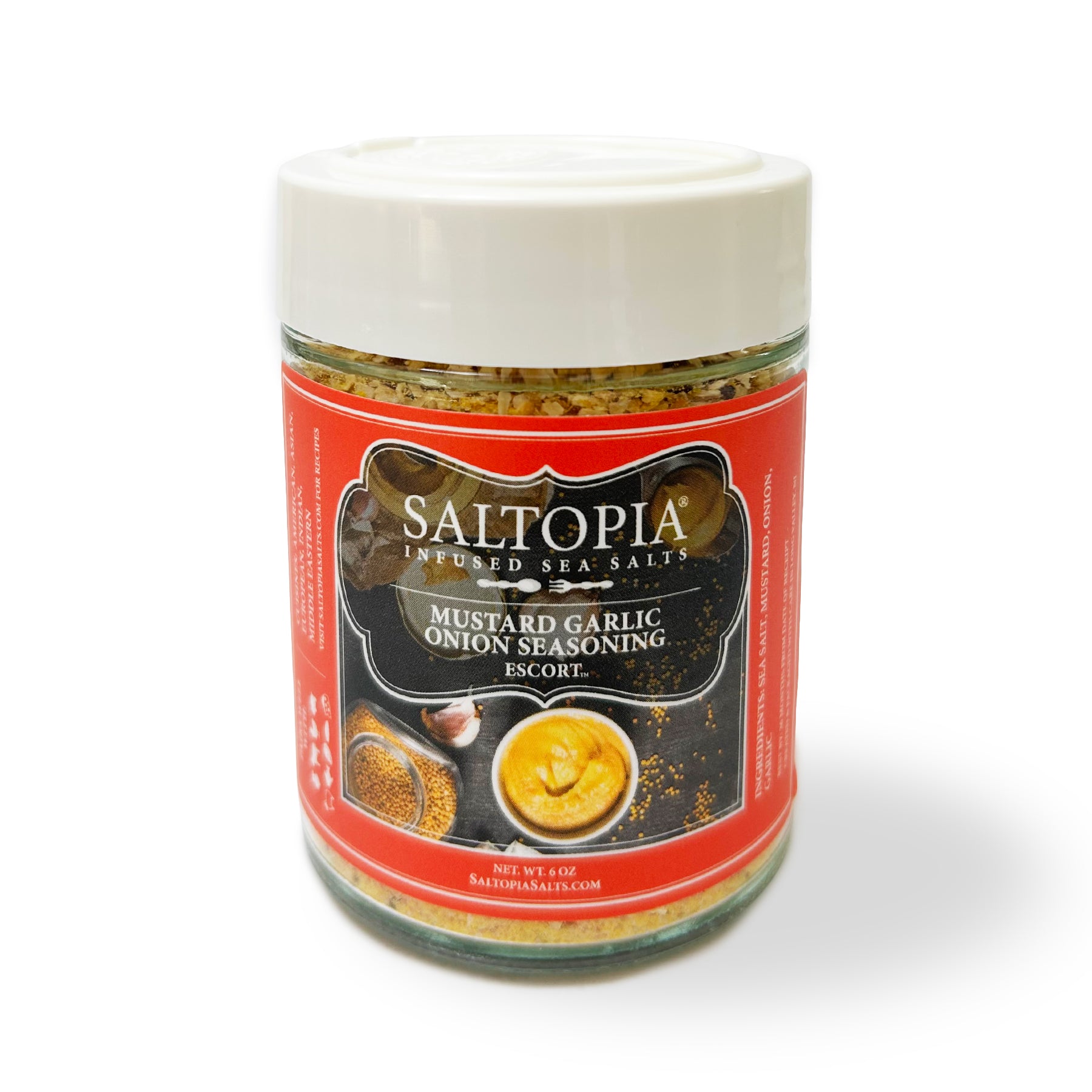 Mustard, Garlic & Onion Salt: Escort Salt