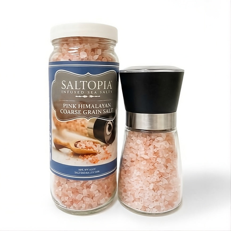 Pink Himalayan Salt Grinder & Refill Set | SALTOPIA – SALTOPIA Infused ...