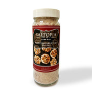 Bulk 16oz slow roasted garlic sea salt for seasoning steak, chicken, seafood, roasted vegetables, and homemade garlic dips.