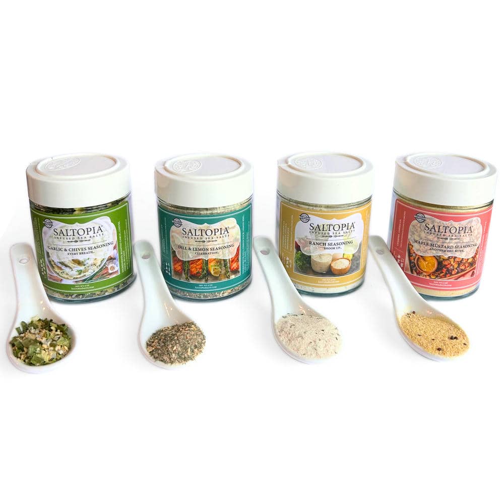 Low Sodium Salad Seasonings Set | SALTOPIA Infused Sea Salts