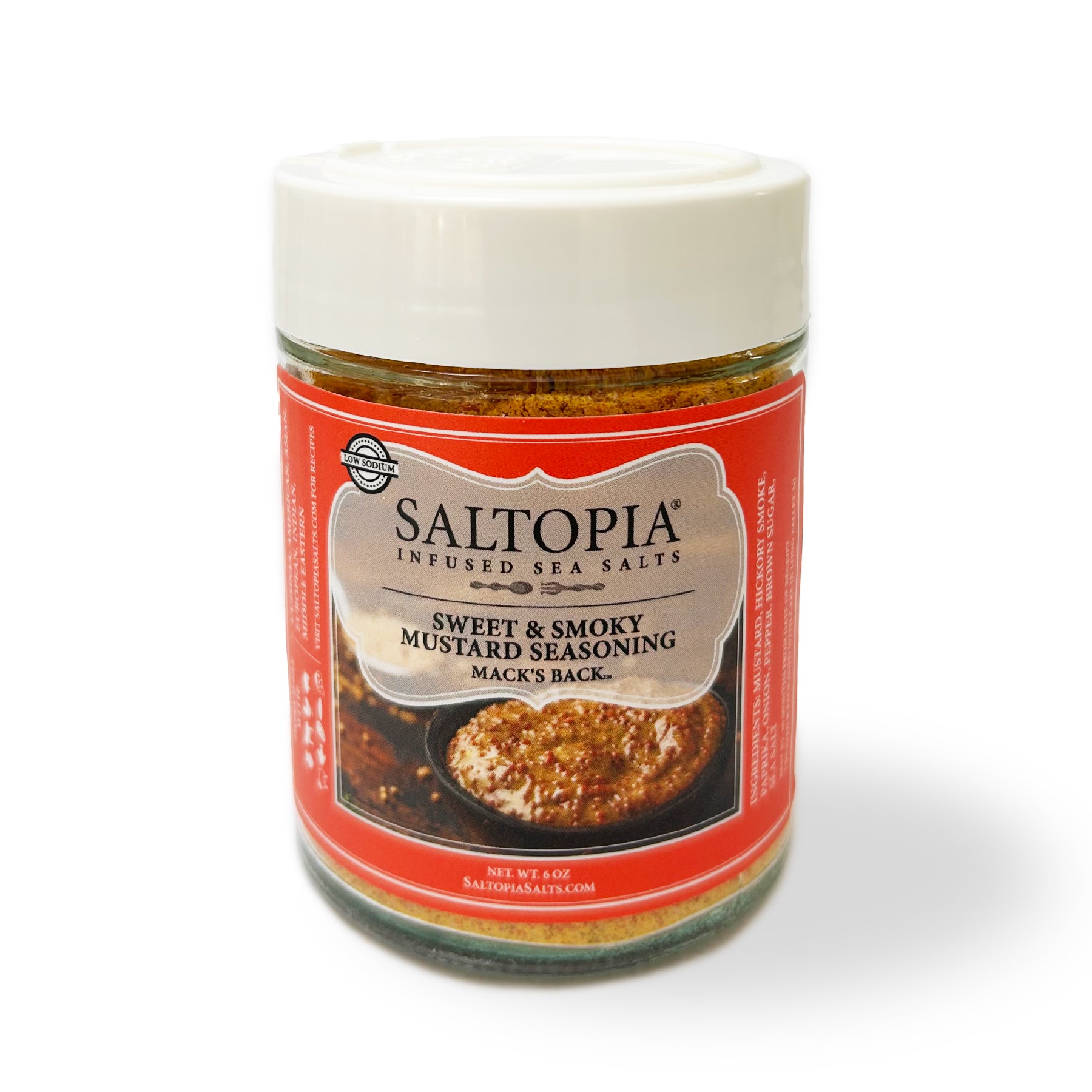 Smoky Sweet Mustard Seasoning Low Sodium: MACK'S BACK
