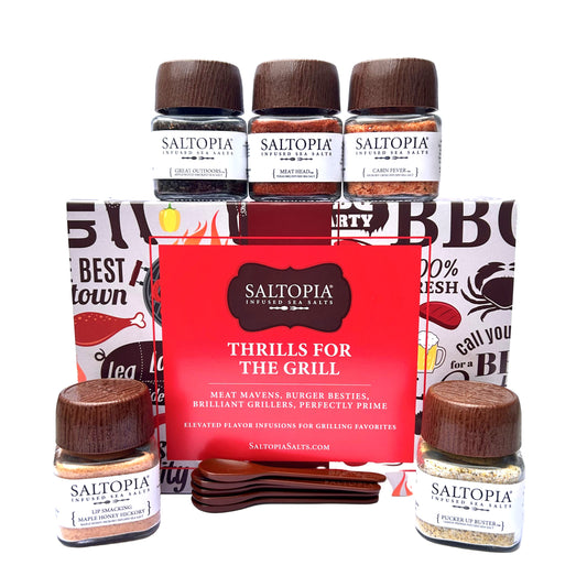 Best Grilling Salts 5 Jar Gift Set: THRILLS FOR THE GRILL