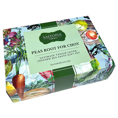 Ultimate Veggie Lover Salts 28 Piece Gift Set: PEAS ROOT for CHOY