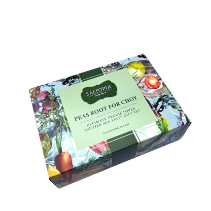 Ultimate Veggie Lover Salts 28 Piece Gift Set: PEAS ROOT for CHOY