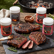 What are the best seasonings for steak on the grill? This 4 jar set includes award-winning flavors from SALTOPIA.