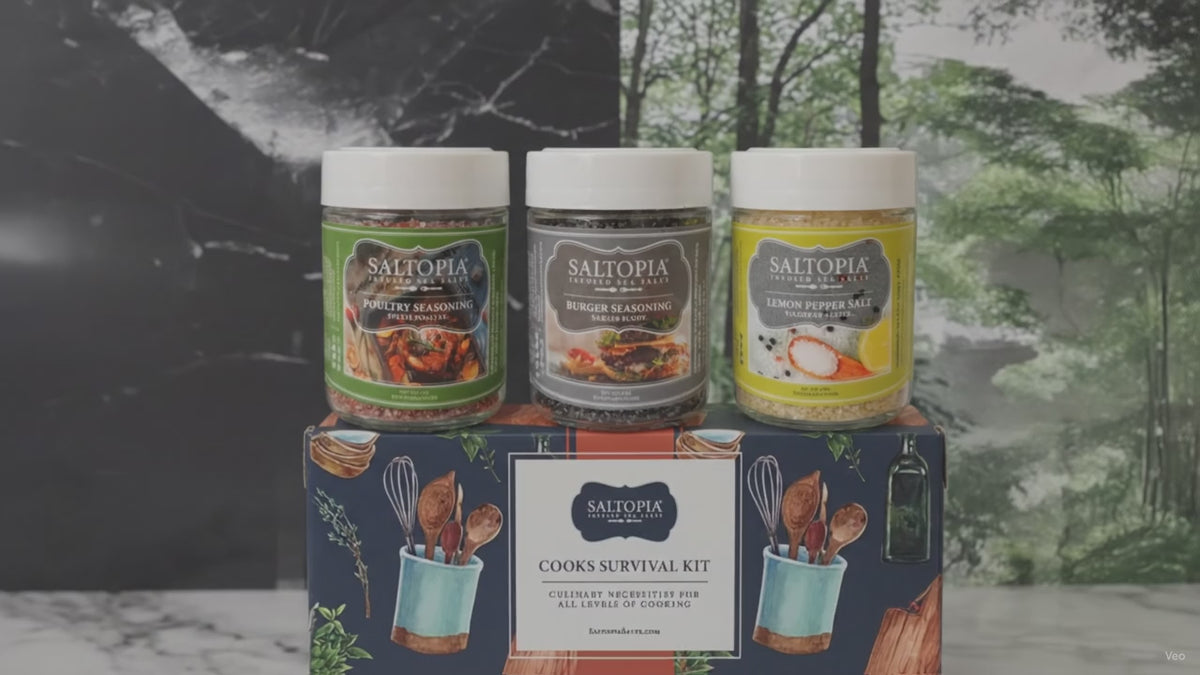 Load video: Kitchen Favorite Flavors Gift Set: COOKS SURVIVAL KIT
