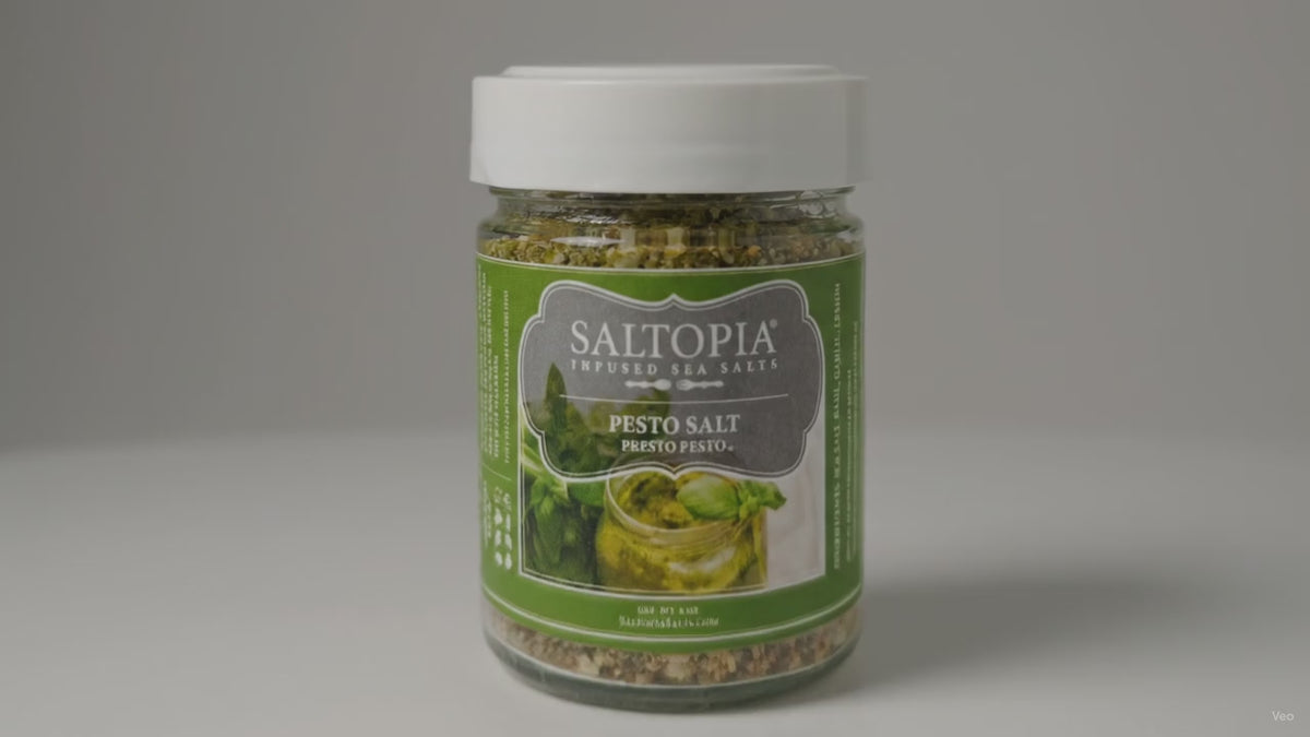 Load video: Basil, Garlic &amp; Lemon Salt: PRESTO PESTO
