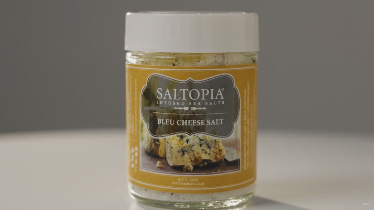 Load video: Cheese Salt: BLEU CHEESE